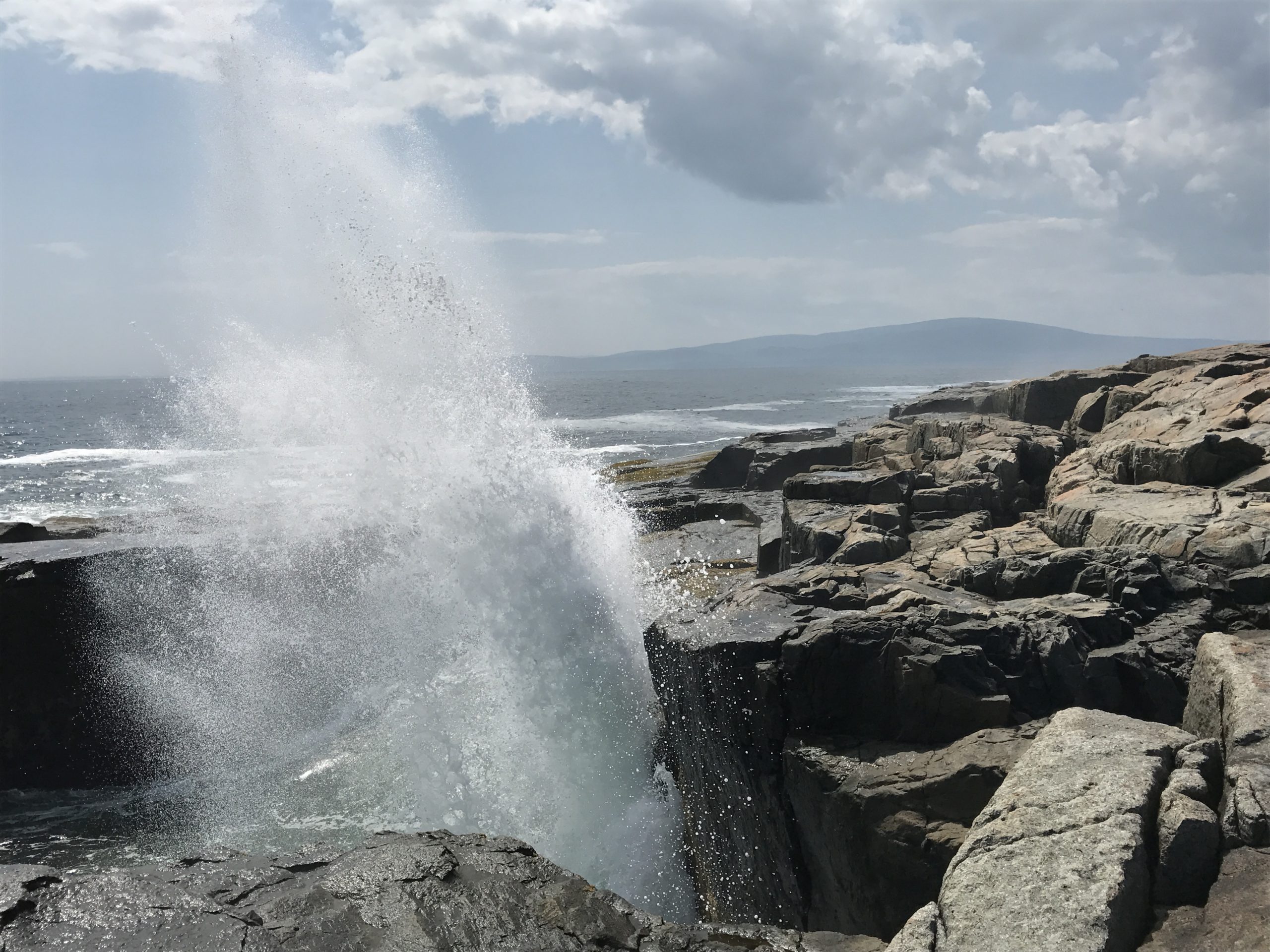 Crashing Wave At Schoodic Peninsula Acadia National Park