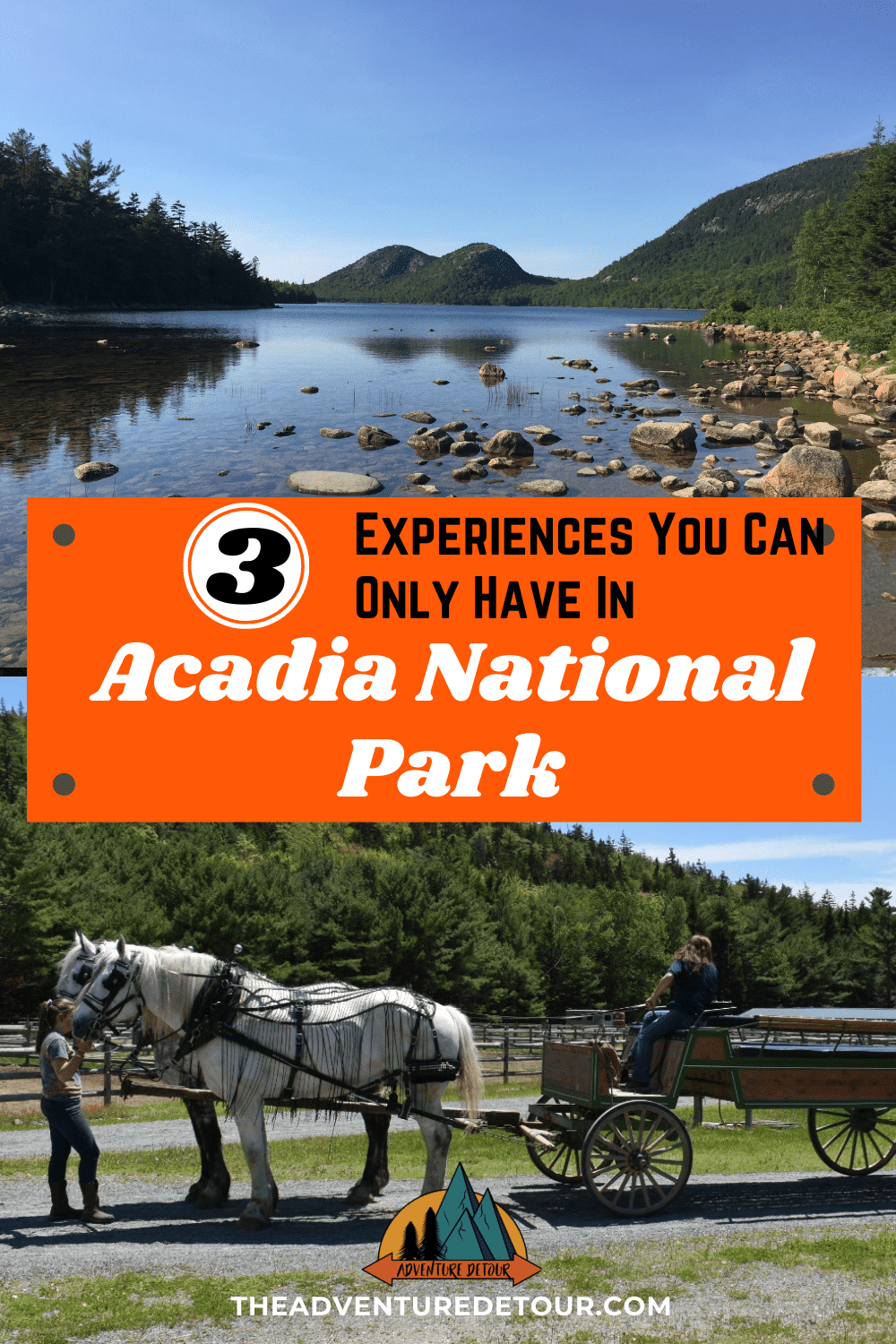 A Beautiful Lake And Carriage Ride Things To Do In Acadia