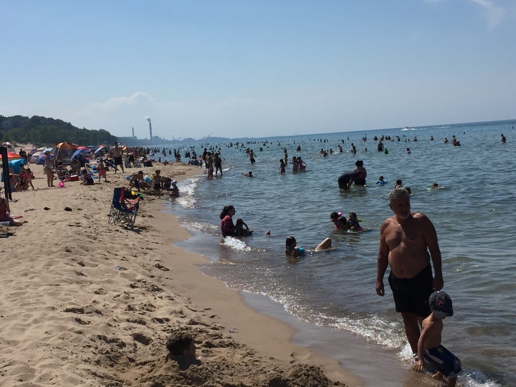 Crowded Beach At Indiana Dunes National Park Worst National Parks