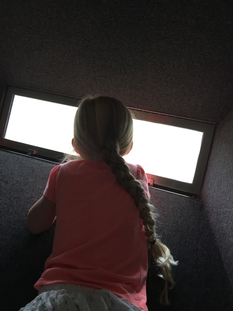 Girl Looking Through Gateway Arch Window Worst National Parks