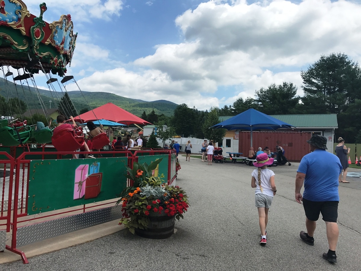 A Swing Ride At Santa's Village Jefferson New Hampshire Christmas Theme Parks