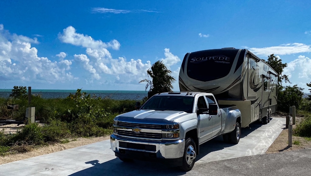 RV at Curry Hammock - RV Camping Florida State Park: Florida Beach Camping