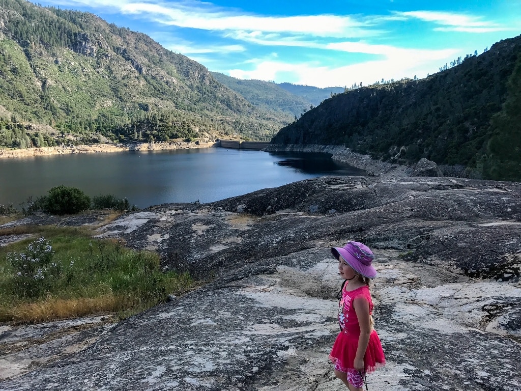 Girl At Hetch Hetchy Dam Reservations For Entrance To Yosemite National Park