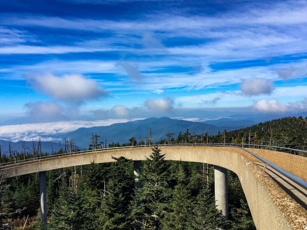 Clingman's Dome Lookout Best National Parks To Visit In Fall