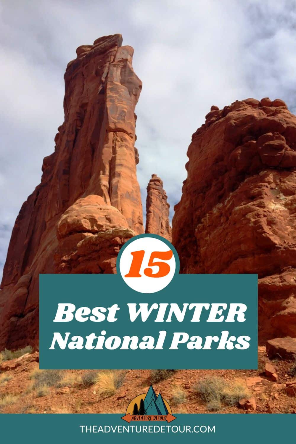 Rocks In Arches - Best National Parks In Winter
