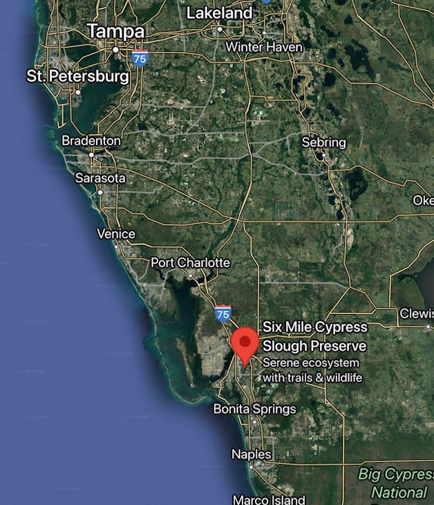Map to hiking area - Hike Florida-Best Hiking Trails In Florida