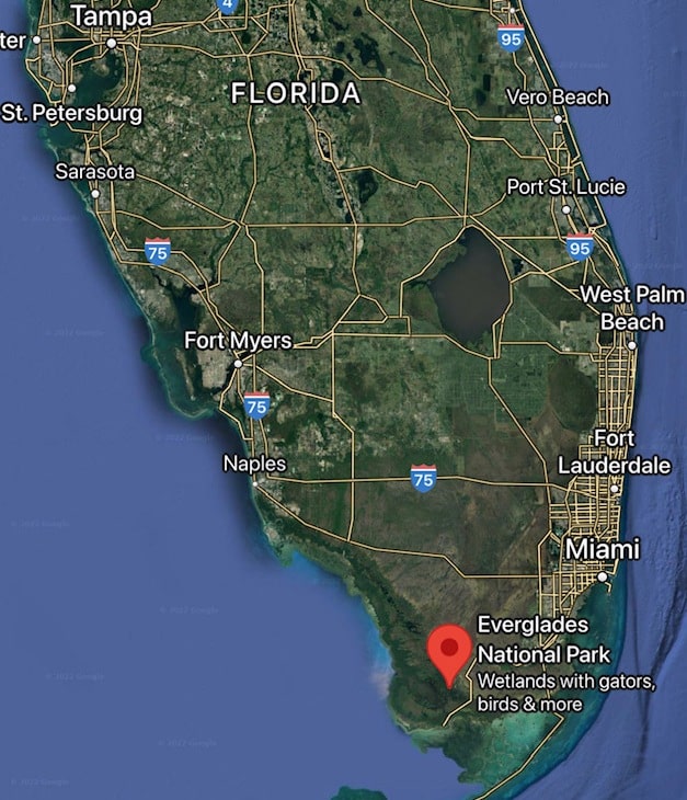 Map of hiking area - Hike Florida-Best Hiking Trails In Florida