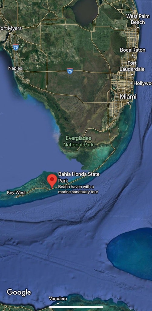 Bahia Honda Map - RV Camping Florida State Park: Florida Beach Camping