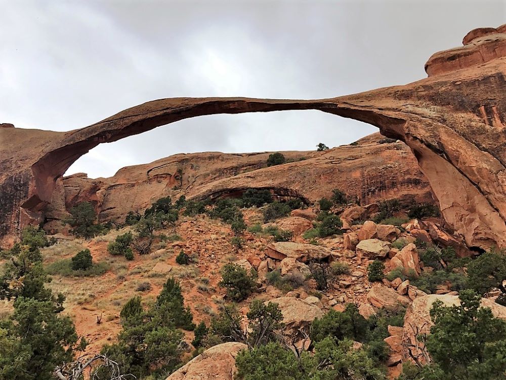 Rock arch in Arches National Park