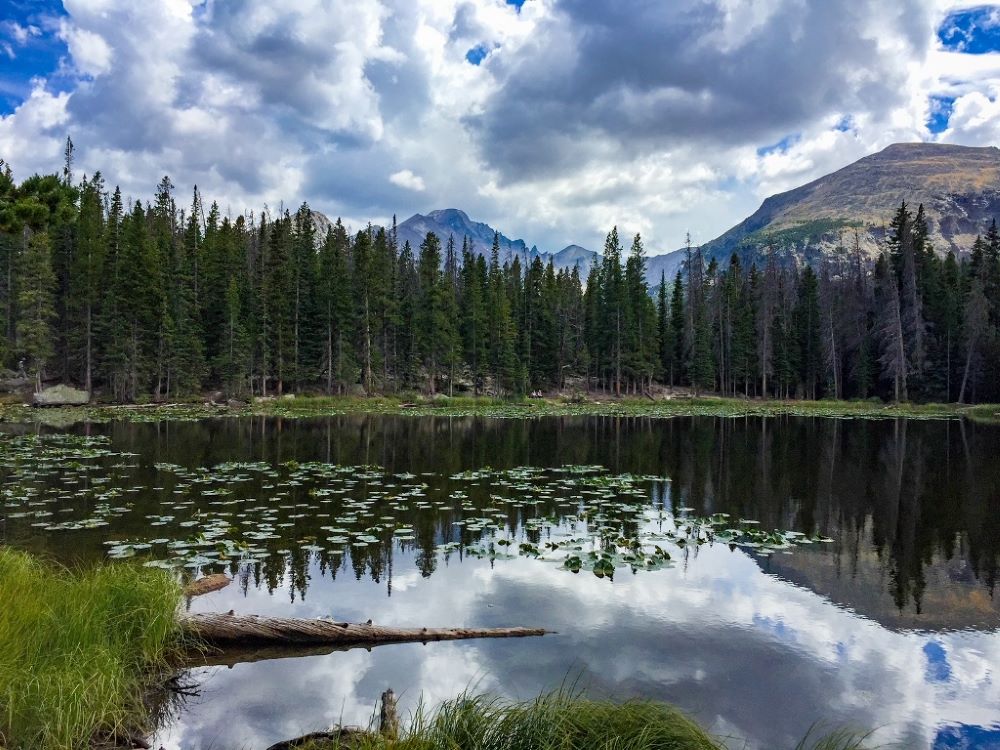 Mountain lake in Rocky Mountain National Park
