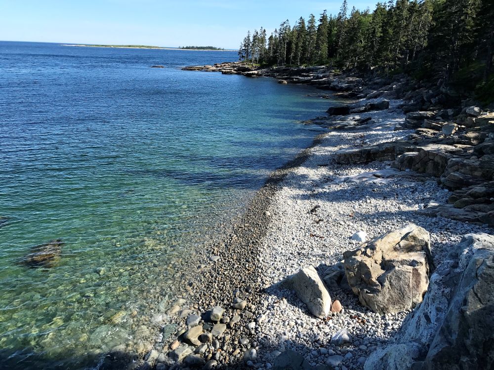 Rocky shore of Acadia - hacks to visit a national park with no reservatin