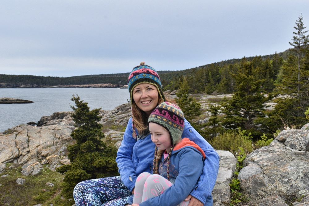 Mom and daughter hiking - RV living