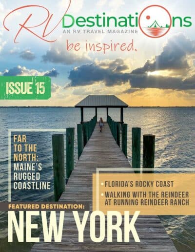 RV Destinations Magazine with The Adventure Detour On The Cover