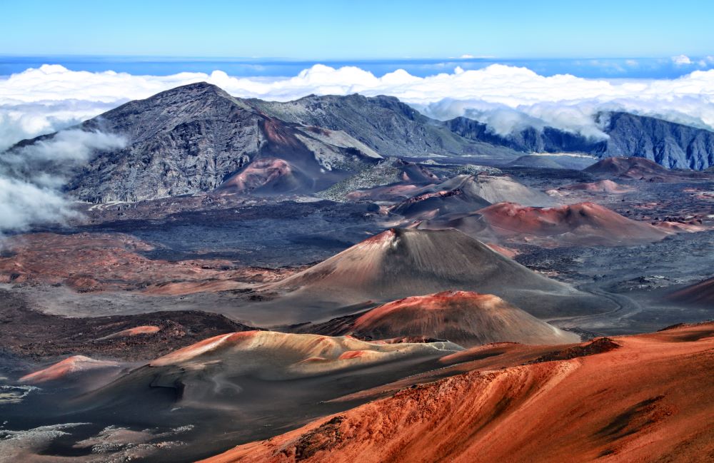 Crater in Haleakala National Park - Warmest National Parks To Visit In Winter